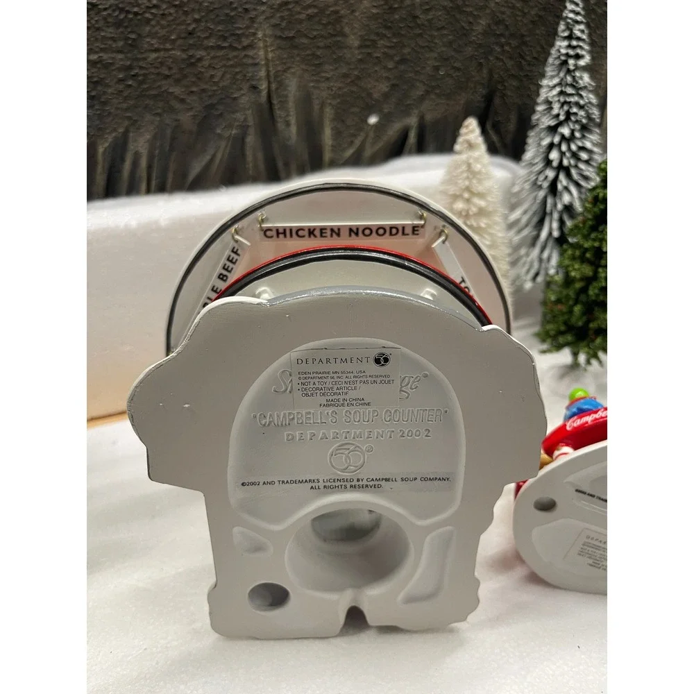 Dept 56 Snow Village CAMPBELL'S SOUP COUNTER & M'm M'm GOOD Accessory 56.55309